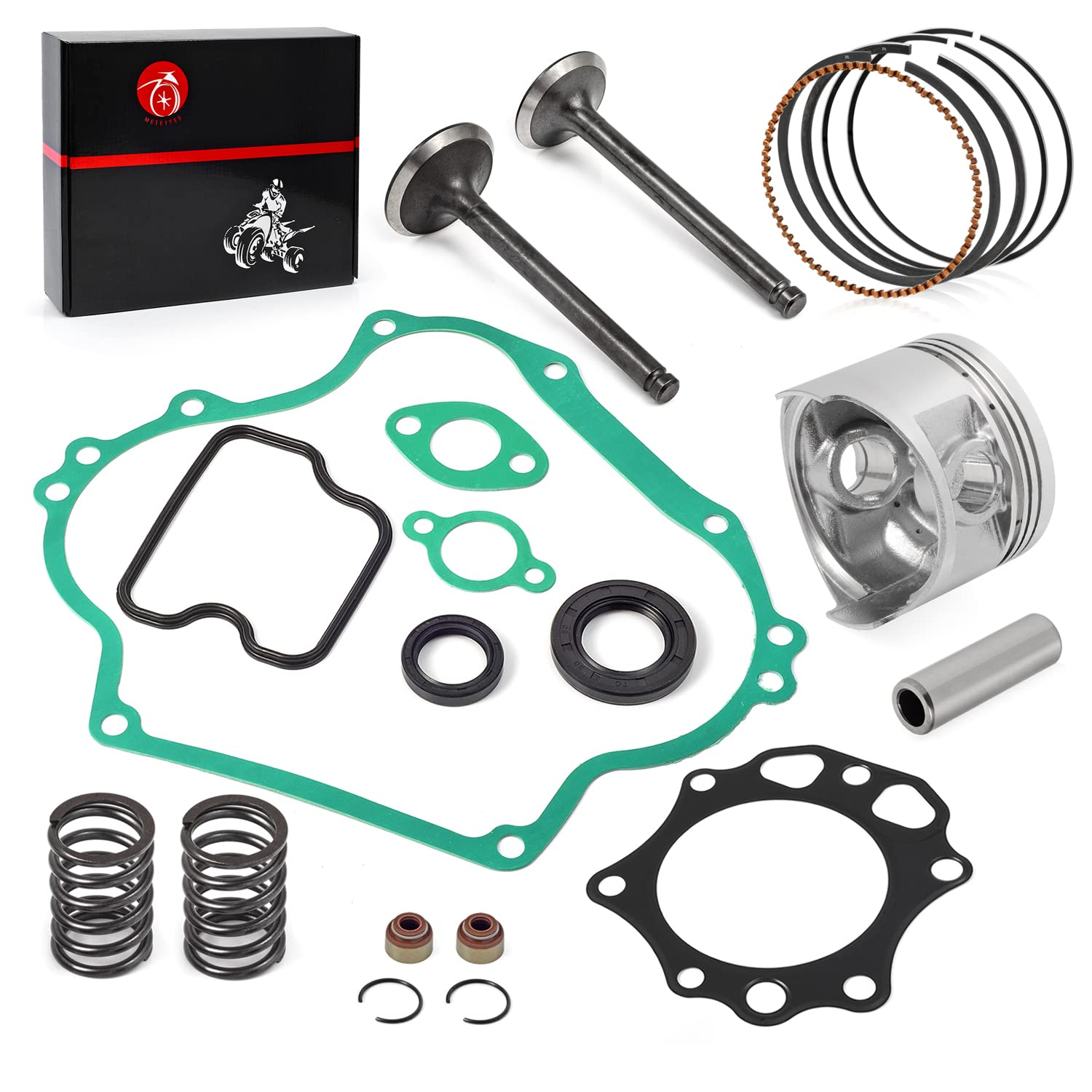 290Cc FE290 Engine Rebuild Kit Oversize 0.25Mm Piston & Ring Gasket Seal Intake Exhaust Valve Compatible with Club Car Golf Cart DS Predent 1016447 1016448 1023047-01 image number 4