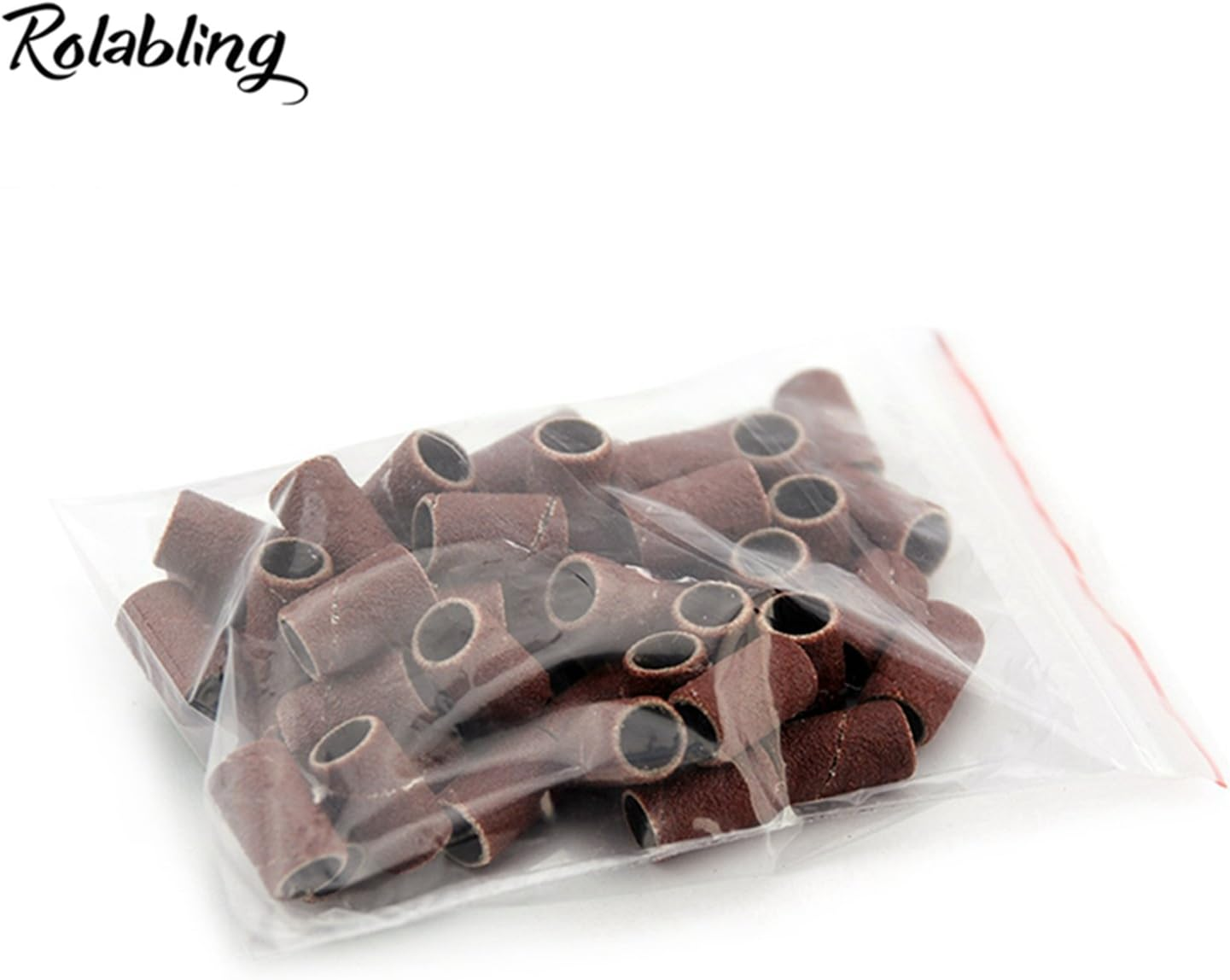 Rolabling 150 PCS Nail Sanding Bands 80" 120" 180" Grits File for Electric Nail Drill Manicure Tools (Set) image number 4