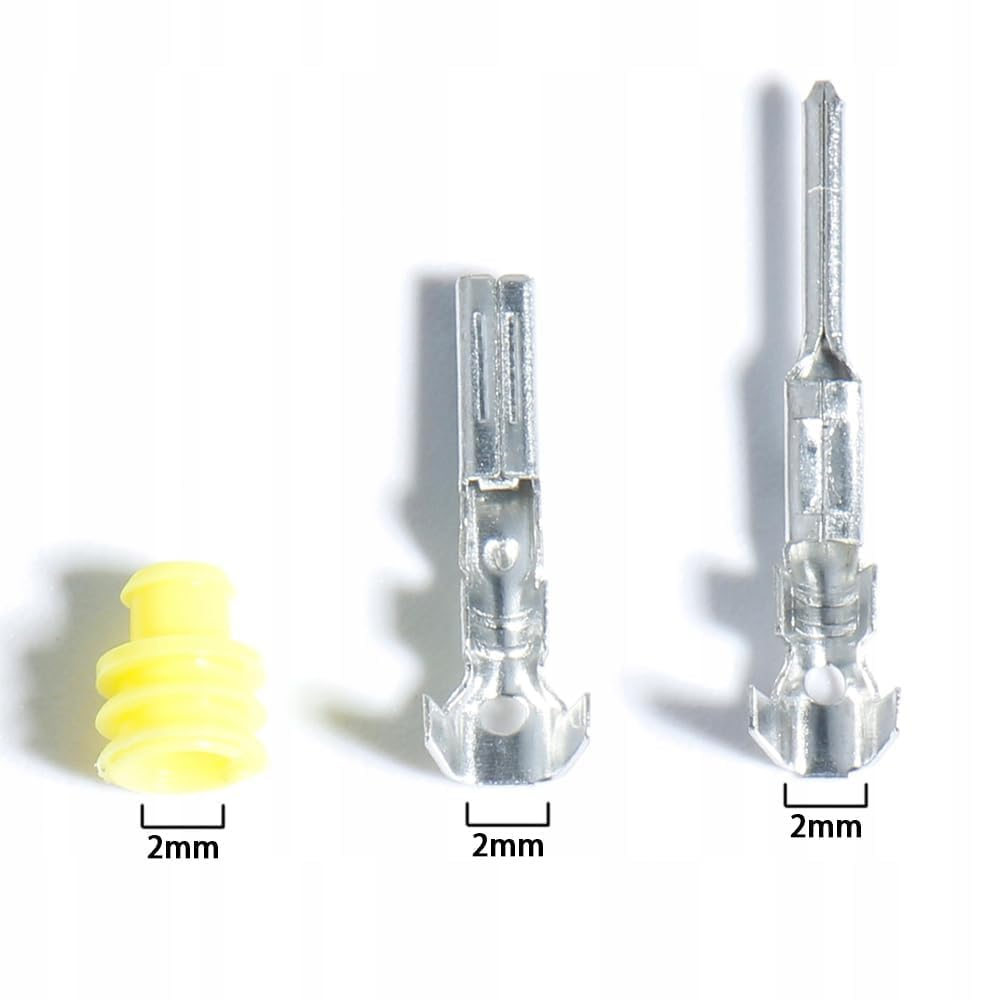 352PCS Waterproof Car Connector 1-4 Pin Connection Kit with Ratchet Crimp Tool 48B Waterproof Nylon for Car Marine and Outdoor Wire Connection image number 2