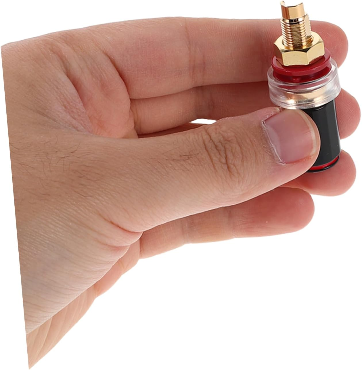 OFFIGAM Hifi Grade Speaker Banana Plug Binding Post Terminal Connector No Soldering Audio Speaker Wire Plug for Home Theater and Professional Sound Equipment with Noise Reduction and Easy image number 4