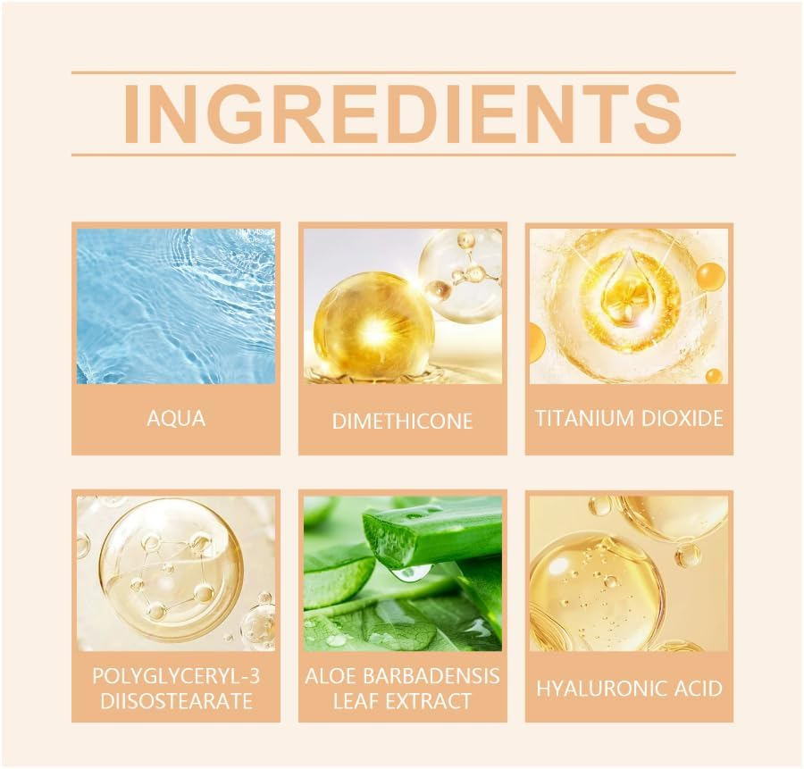 Herbs Boat 4-In-1 Color Changing Foundation, Medium Spectrum Foundation Makeup, Full Coverage Concealer Color Changing Foundation, Long-Lasting & Waterproof for All Skin (1Pcs)