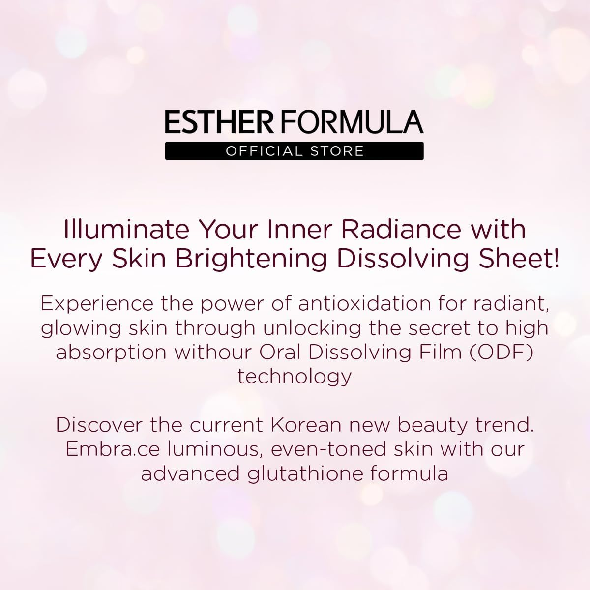 ESTHER FORMULA Glutathione Direct Film 5X (320Mg*30Pcs), Glutathione Impregnated Oral Dispersible Film for Effective Absorption, Korean Inner Beauty Dietary Supplement for Skin Whitening image number 5
