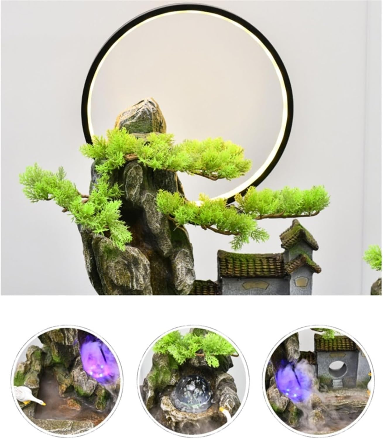 Outdoor Fountain Courtyard Rockery Water Fountain, Living Room Floor Decoration, Office image number 1