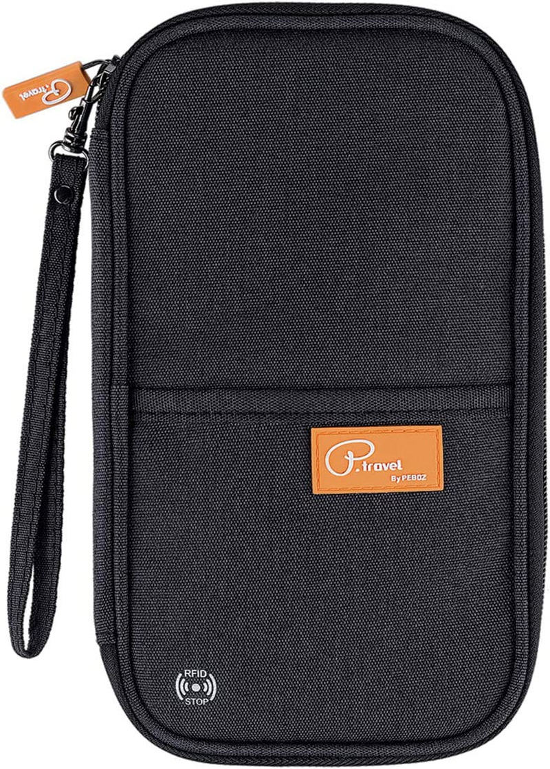 RFID Family Passport Holder Travel Wallet Waterproof Holiday Document Organiser for Credit ID Cards Boarding Passes Flight Tickets Cash and Other Travel Accessories by Mankn