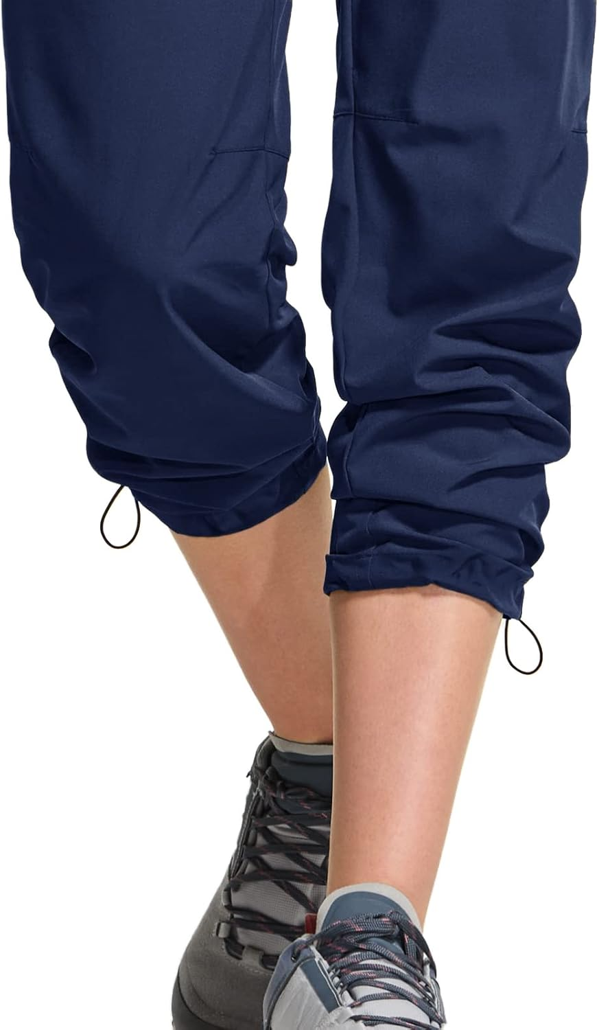 CQR Women'S Lightweight Hiking Cargo Pants with Stretch Fabric Zipper Pockets and Water-Resistant Finish for Outdoor Travel and Trekking WBP103-NVY X-Large image number 2