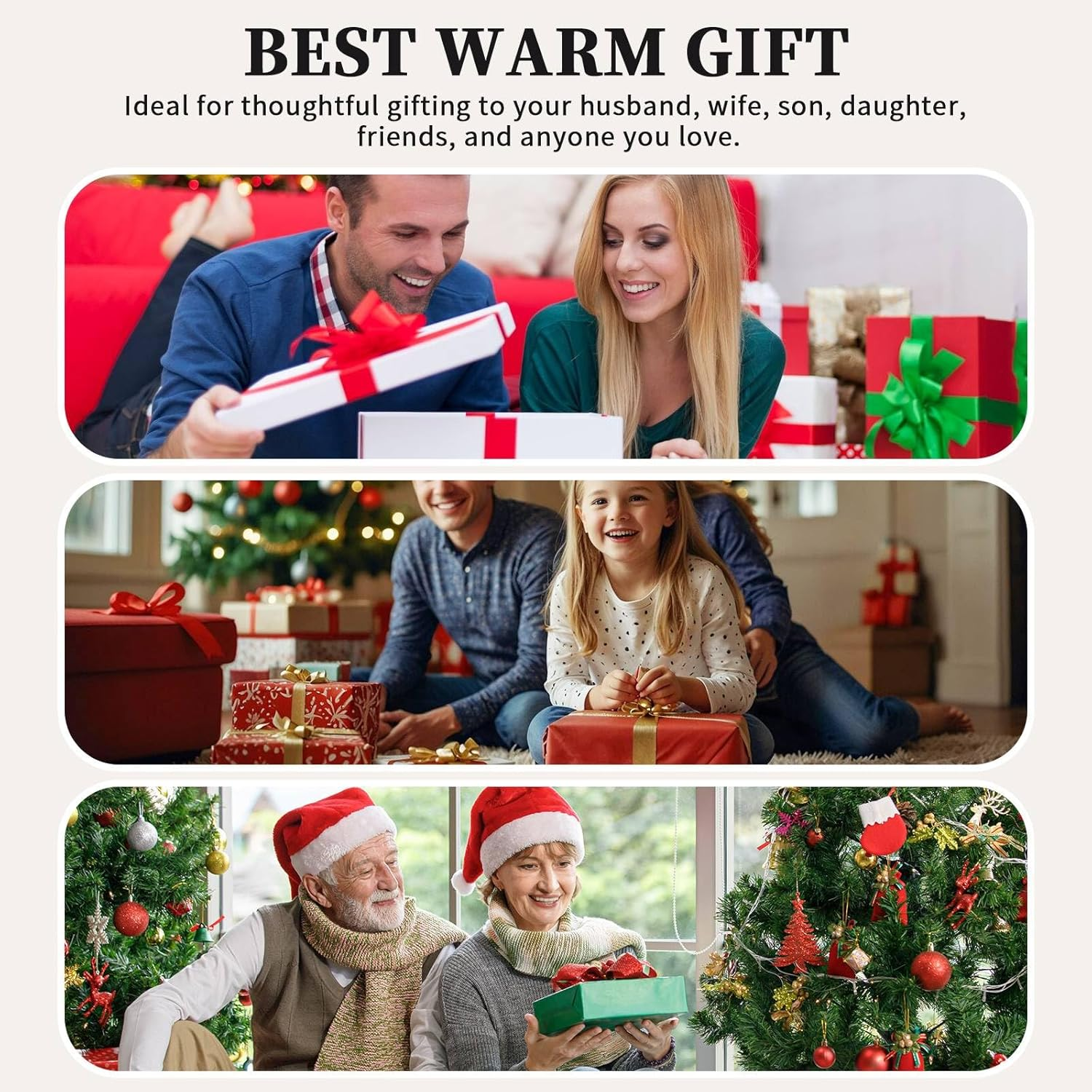 LOKZEER Winter Beanie Hat for Men and Women: Warm Knit Skull Hat with Thermal Thick Polar Fleece Lining Snow Cap Winter Gifts for Family and Friends image number 6