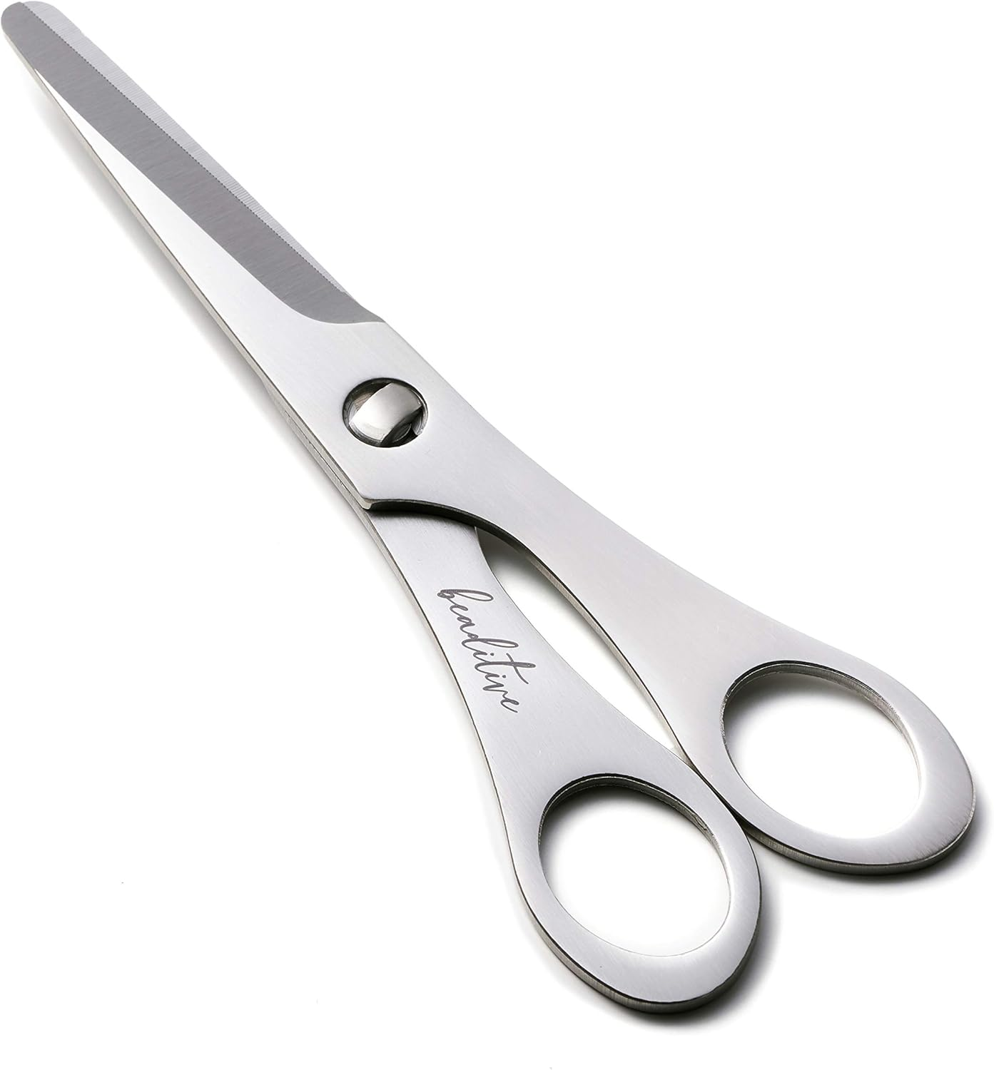 Beaditive Baby Scissors - Stainless Steel Toddler Food Cutter with Serrated Blade and Blunt Tip for Safety - Dishwasher Safe Baby Food Shears for Cutting Tiny Bites with Portable Travel Case image number 6