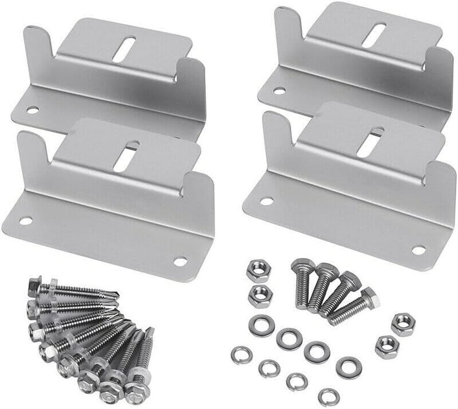 Solar Panel Mounting Brackets Aluminum Kit Flat Roof Mount Bracket Boat Caravan