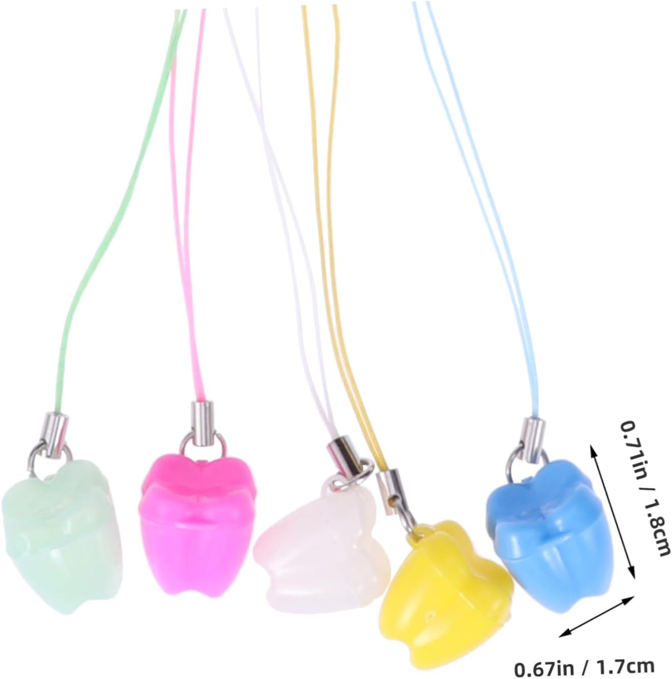 UPKOCH 5Pcs Unique Teeth Storage Box Milk Tooth Box Organizer for Christmas Birthday image number 4