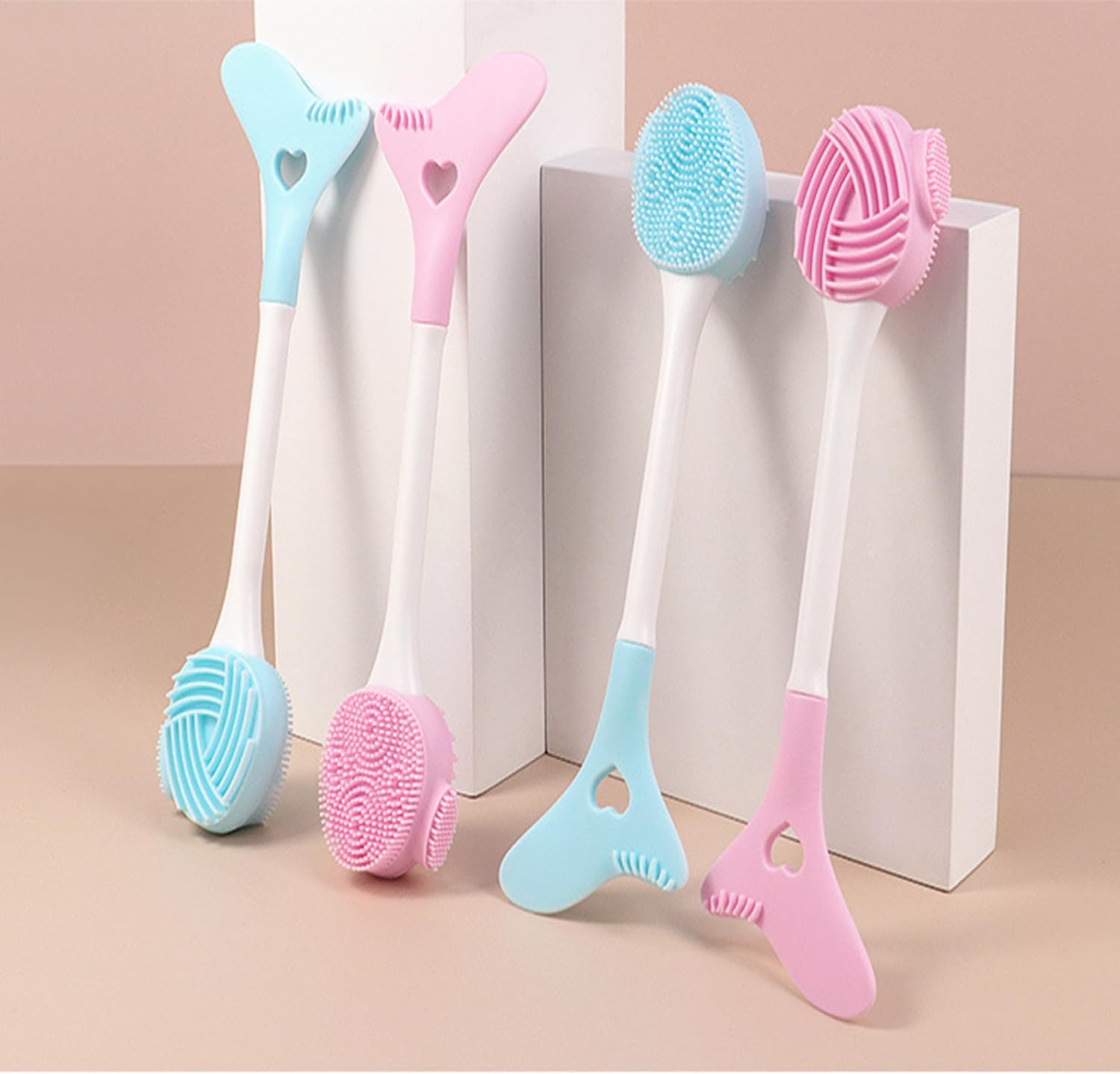 2 Packs Silicone Face Scrubber Exfoliator, Face Mask Brush Applicator, Facial Cleansing Brush, Pore Cleaning Brush, Pore Scrubber for Face image number 5