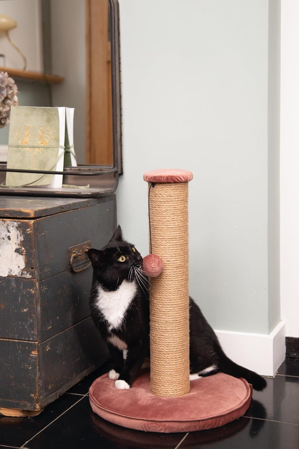 Designed by Lotte Yenna Cat Scratching Post, Pink, 35 X 35 X 50 Cm image number 6