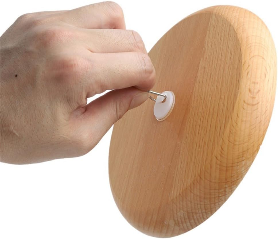 20X Disc Plate Hangers Picture Hanging Self Adhesive Stick on Invisible Hooks image number 5