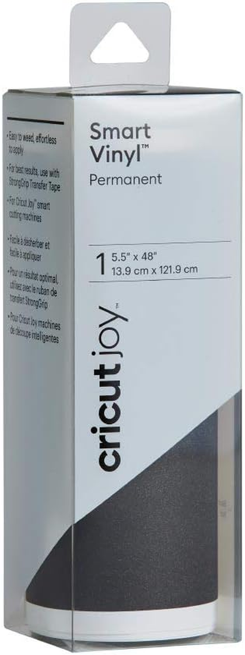 Cricut Joy Smart Vinyl - Permanent Shimmer - 5.5 Inch X 48 Inch, Adhesive Decal Sheet - Red