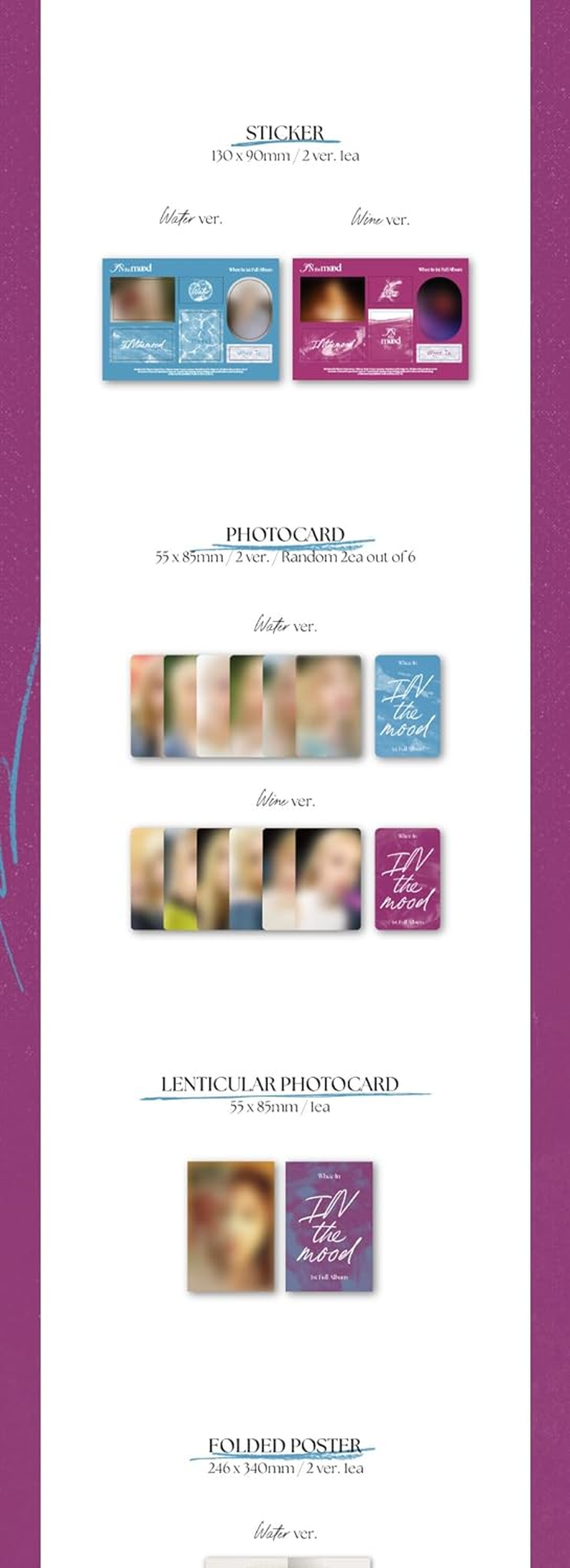 MAMAMOO Wheein in the Mood 1St Album Contents+Photocard+Tracking Sealed Whee in (Standard Random Version)