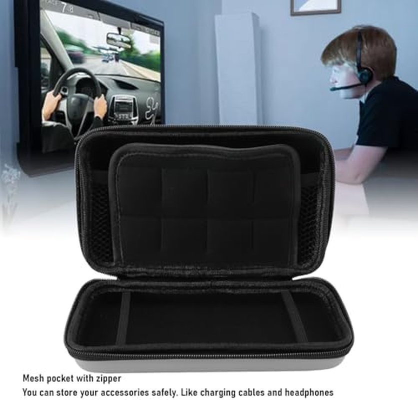 Hard Shell Carrying Case for 3DS XL, Super N Edition, 2DS XL, New 3DS XL, New 3DS LL, 3DS XL, 3DS LL, with Large Capacity Storage (Silver) image number 2