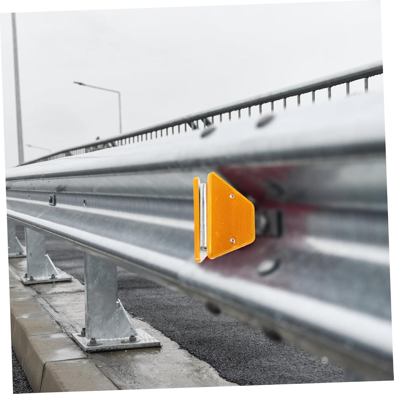 2Pcs Road Guardrail Delineators Reflective Markers for High Visibility Traffic Safety image number 1