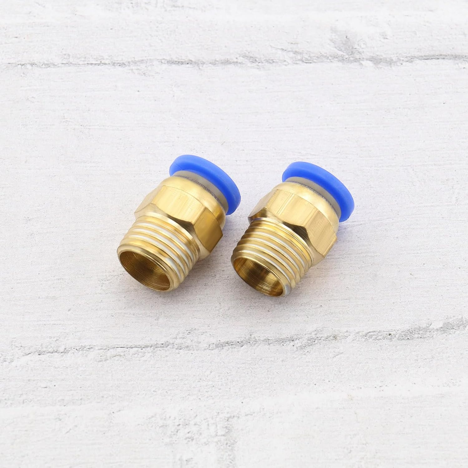 LT Easiyl 10PCS Straight Pneumatic Push-In Fitting 1/4 Inch Male to 8 Mm Tube OD Push to Quick Compressed Air Connection Plug image number 4