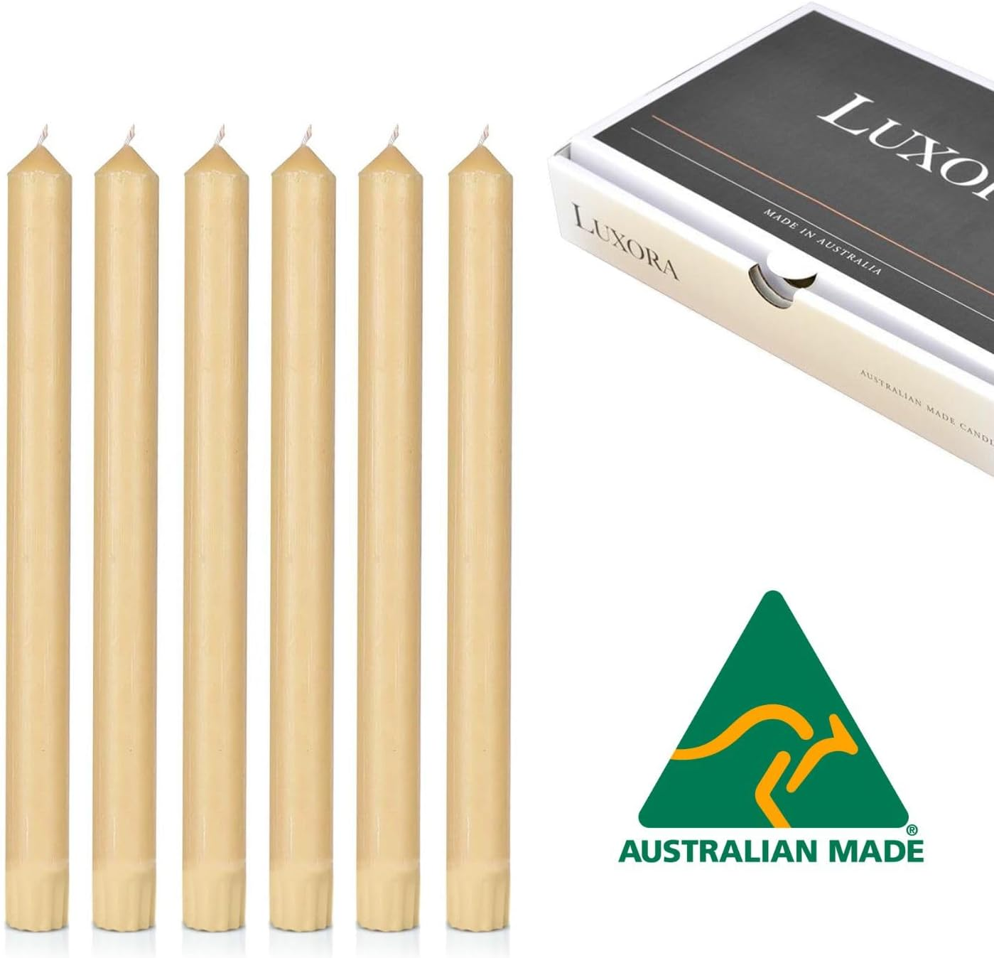 6Pcs Australian Made 100% Pure Organic Beeswax Tapered Candles, 14HR Burn Time, Meditation/Prayer Taper Candles - 22Mm X 220Mm, Natural Beeswax Candles, Organic Beeswax Taper Candles (22Mm X 220Mm) image number 6