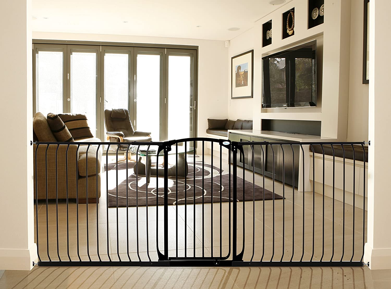 Dreambaby Auto-Close Chelsea Xtra-Tall Safety Gate (Fits 71Cm-80Cm) Black image number 1