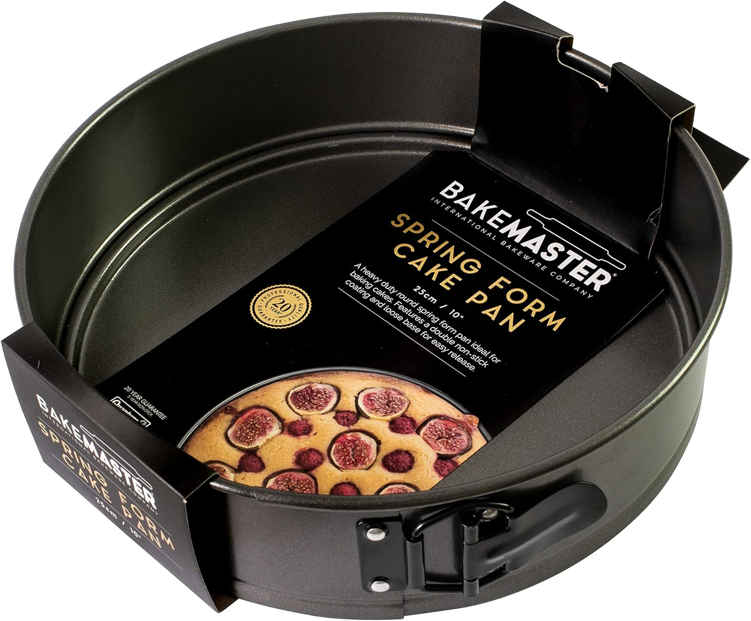 Bakemaster Cake Pan Springform Non-Stick Round, Black, 40053 image number 2