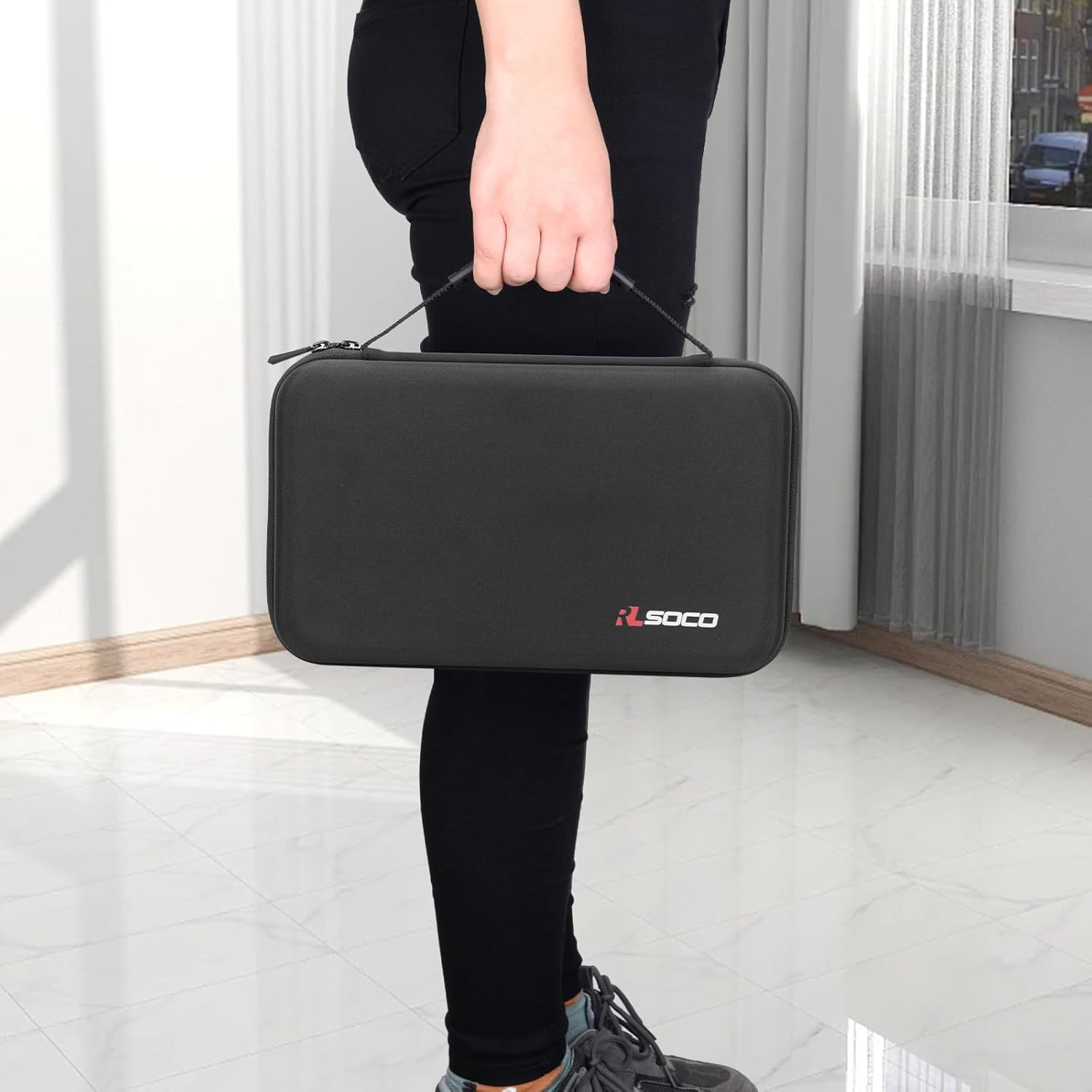 RLSOCO Battery Organizer Storage Case - Holds 120+ Batteries: AA, AAA, C, D, 9V & More - Black image number 6