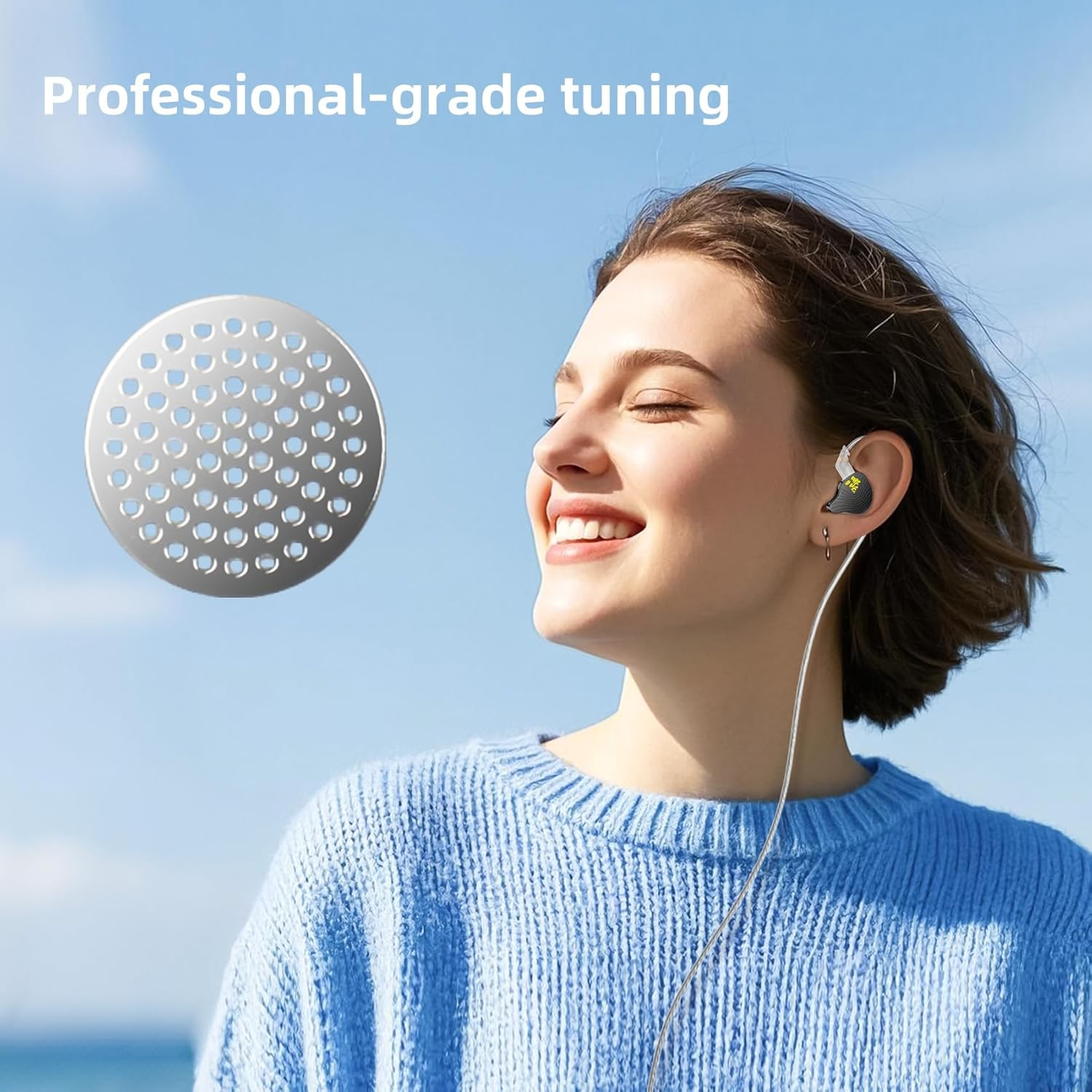 80 Pcs/Set Nickel Mesh, CCZ NK20 Earphones Dust-Proof Filter Mesh Replacement for KZ CCZ KBEAR TRI CCA Earbuds and In-Ear Headphones, in Ear Monitor (3.7MM-4MM-4.5MM-5MM, 4 Sizes, 20 Pcs Each Size) image number 3