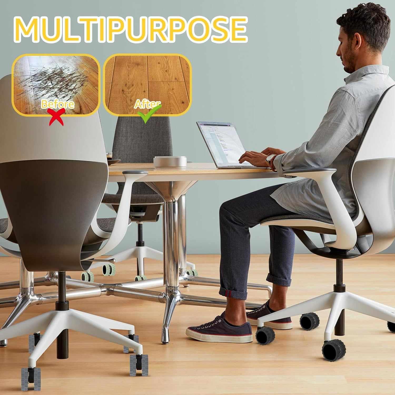 24Pcs Luggage Wheel Cover Silicone Suitcase Wheel Covers Reduce Noise Luggage Wheel Protector Covers Non-Slip Luggage Wheels Protective Covers Anti-Scratch Luggage Wheel Cover Protector for Suitcases