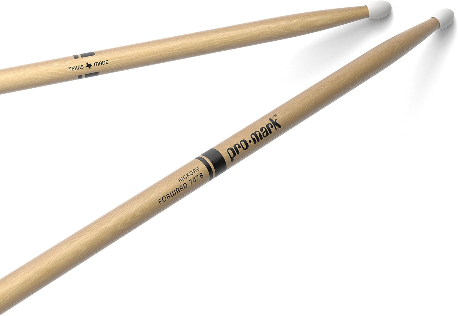 Promark TXR5AN American Hickory Natural Nylon Tip, Single Pair, Unlacquered