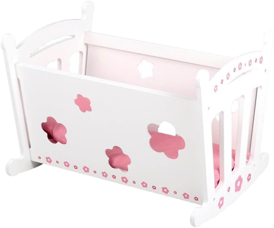 Bubbadoo Wooden Dolls Cradle,White image number 1
