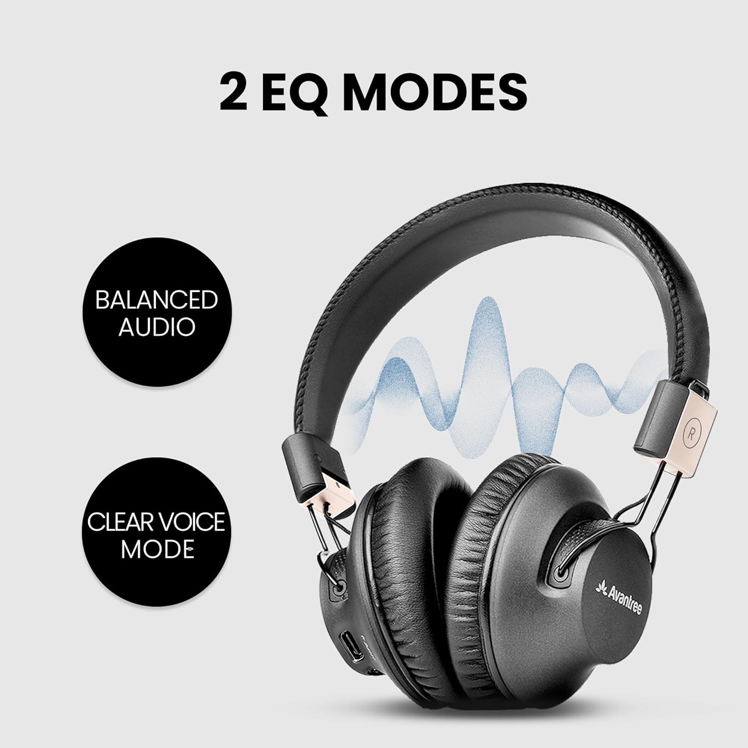 Avantree Quartet 2 - Bluetooth-Compatible Wireless Group Listening Headphones & Transmitter Set for Parties, Silent Discos, Church, TV - Multiple Rechargeable Headphones with Low Latency & Clear Sound image number 3