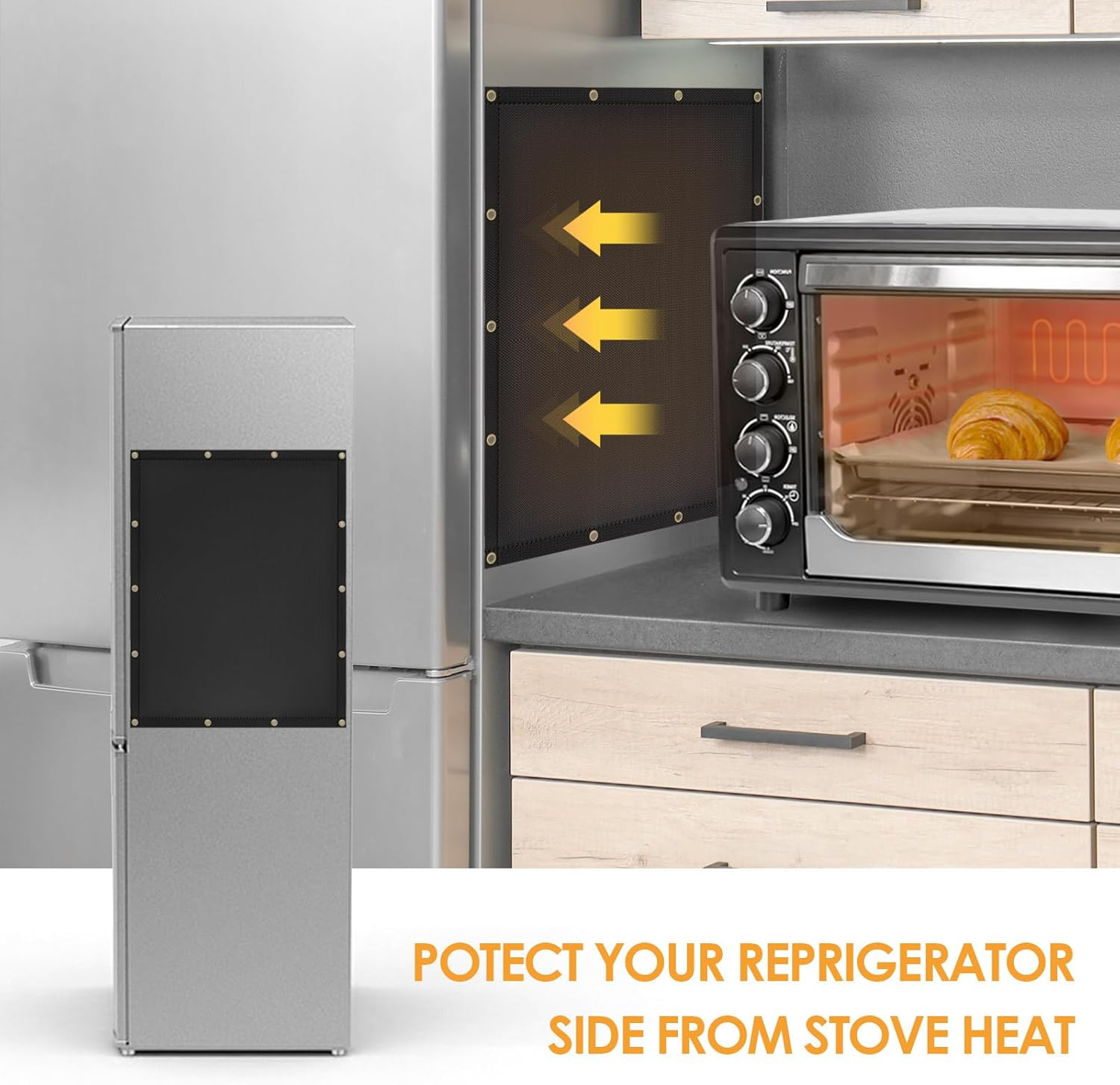 Fireproof Heat Shield for Wall behind Grill, Protect Deck Fence from Grill Heat, 3'X10' image number 4