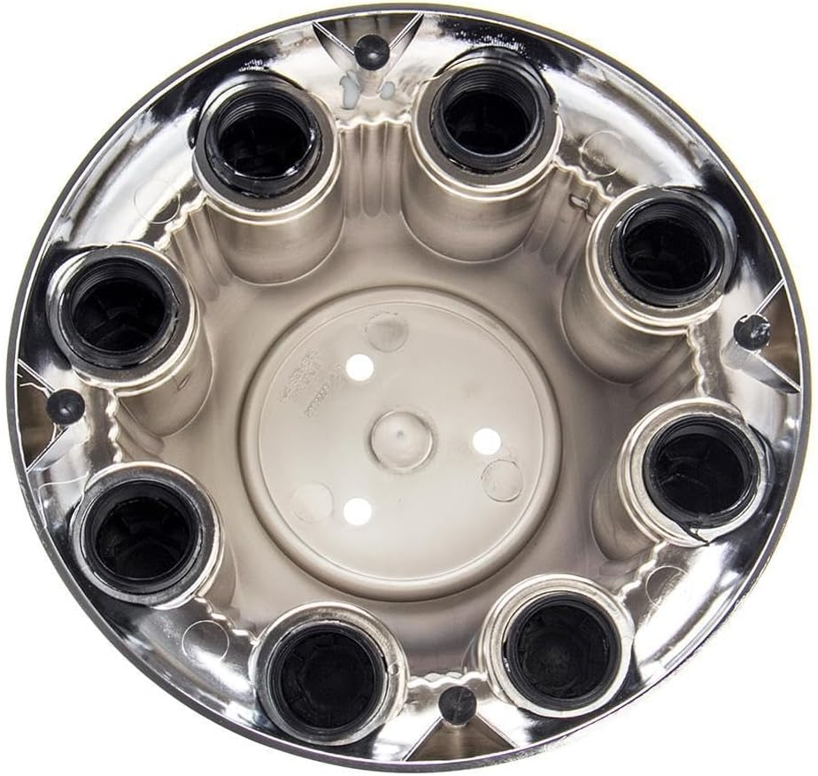 QXKSPG 1Pc 16" Wheel Center Caps Hub Cover 8 Lug Cap,For GMC, for 2000-2010 Yukon Van 1500 2500 3500 12368964 IWCC5079C Chrome Wheel Trims Set