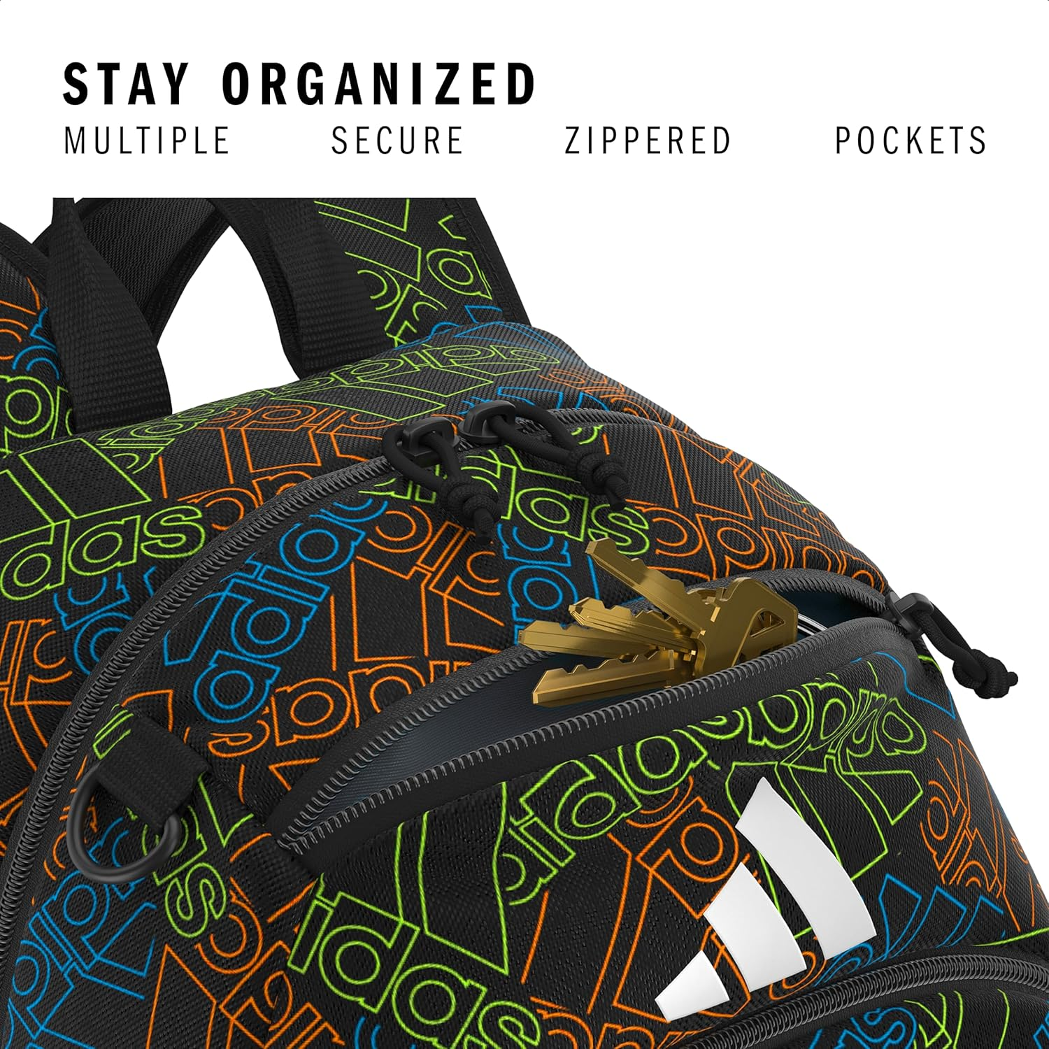 Adidas Originator Small Backpack for Men and Women, Athletic Book Bag with Laptop Sleeve - Adi Haze Clear Pink/Clear Pink/Grey Four image number 7