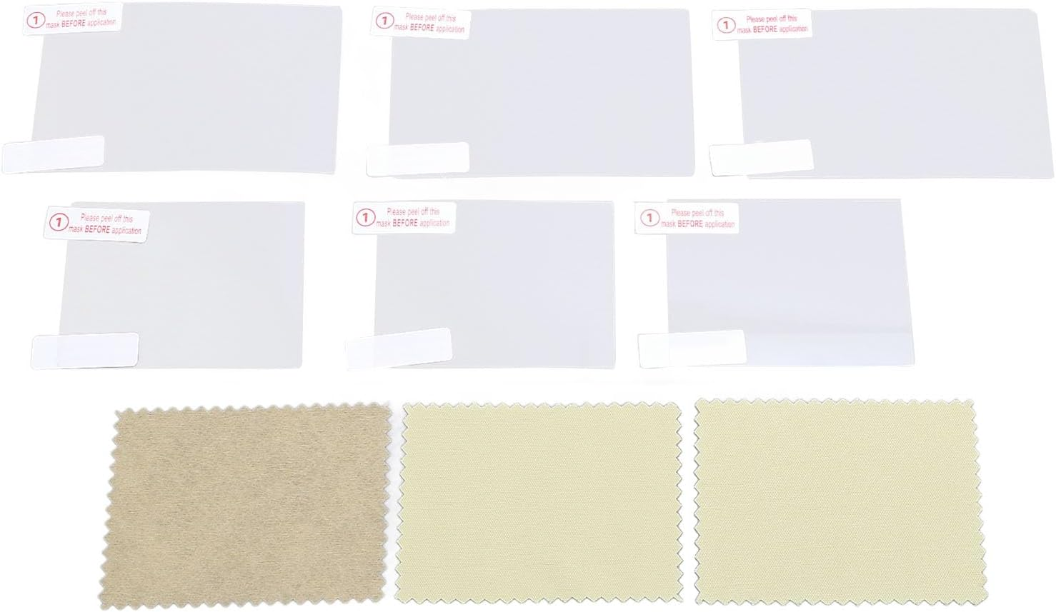 Screen Protector for New 3DS Console Handheld System, 3 Sets, 9H Tempered Glass, Anti-Scratch, Transparent HD Clear, Game Machine Screen Film image number 4