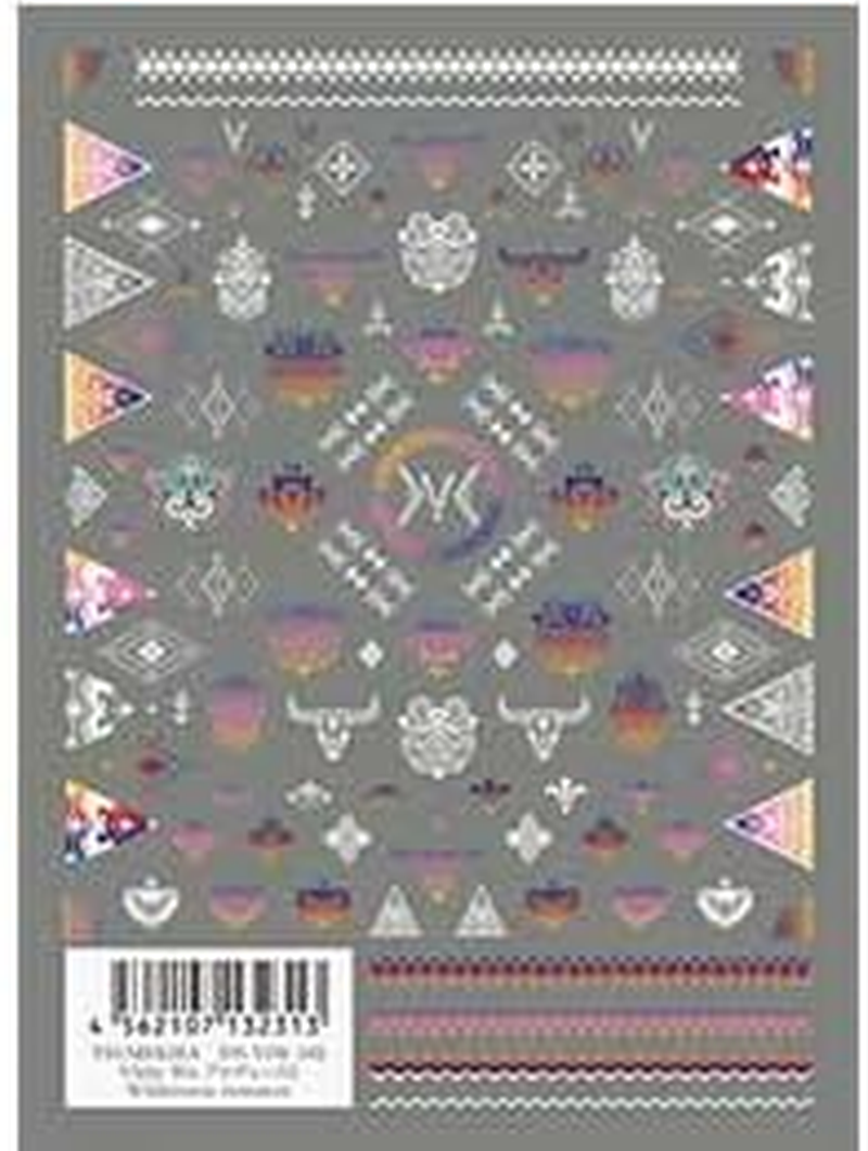 TSUMEKIRA NN-VIW-102 Nail Stickers, Produced by Vicky Wu 2, Wilderness Romance, Multicolor, 1 Piece