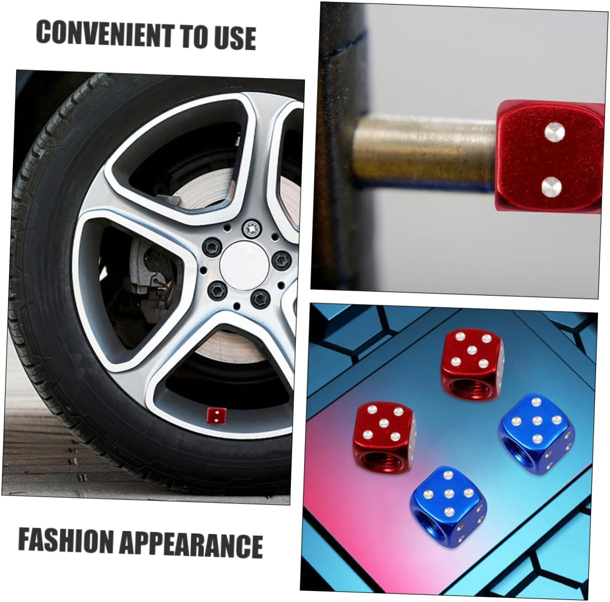 SWOOMEY 10Pcs Valve Cap Car Tire Air Stem Caps Auto Wheel Stem Air Dust Covers for Car Tyre