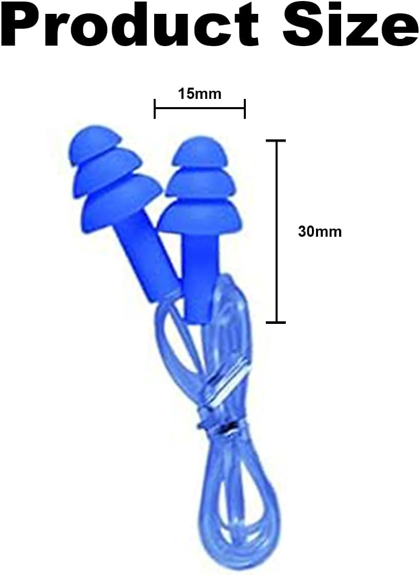 13 Pairs Ear Plugs for Swimming,Silicone Ear Plugs for Sleeping,Reusable for Noise Reduction,Soft for Sleeping Noise Cancelling,Suitable for Swimming,Noisy Places image number 1