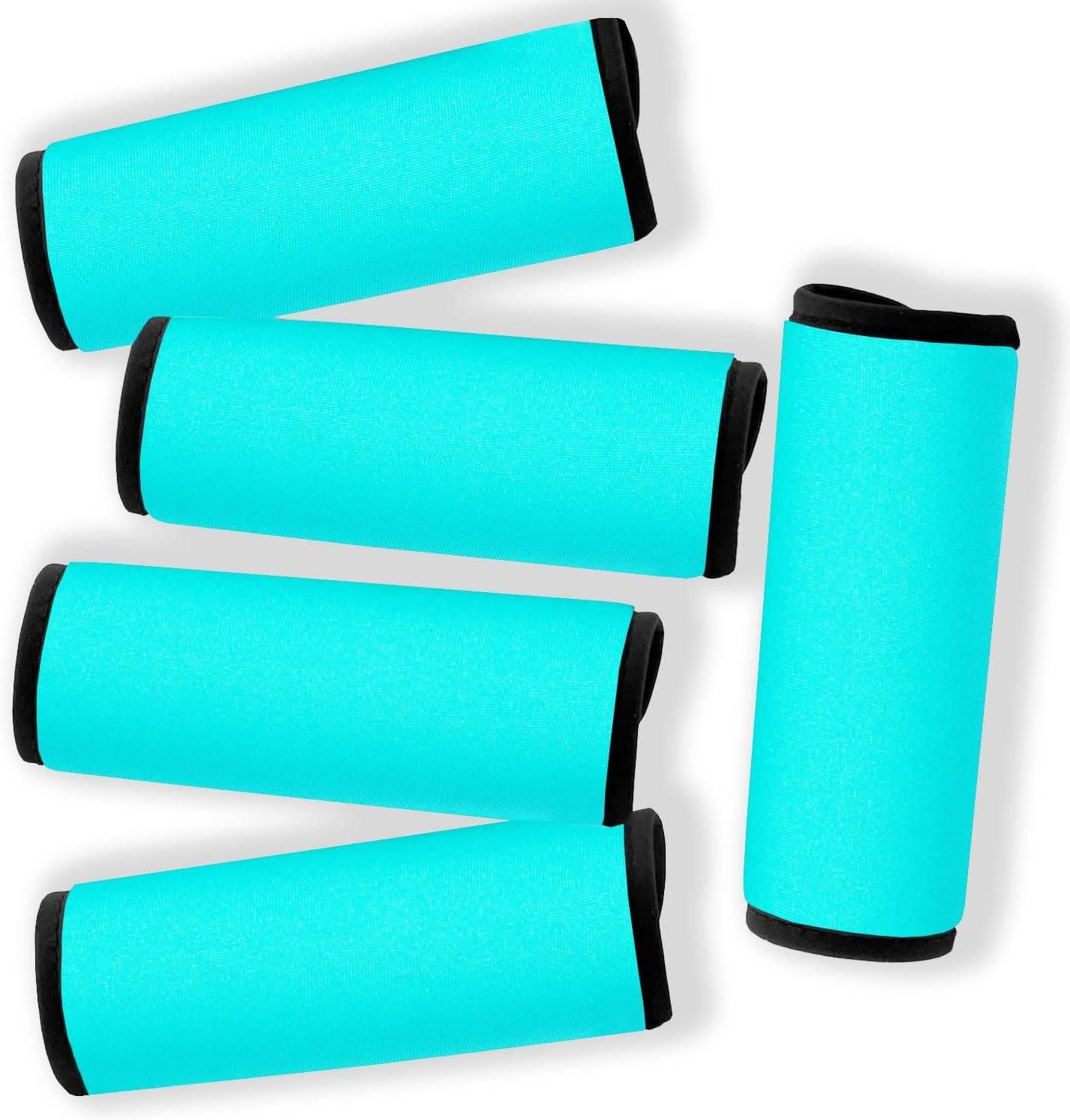 Gowraps Neoprene Luggage Handle Wraps for Traveling Bright Color Luggage Tags|Handle Wraps|Handle Covers (Tomato)