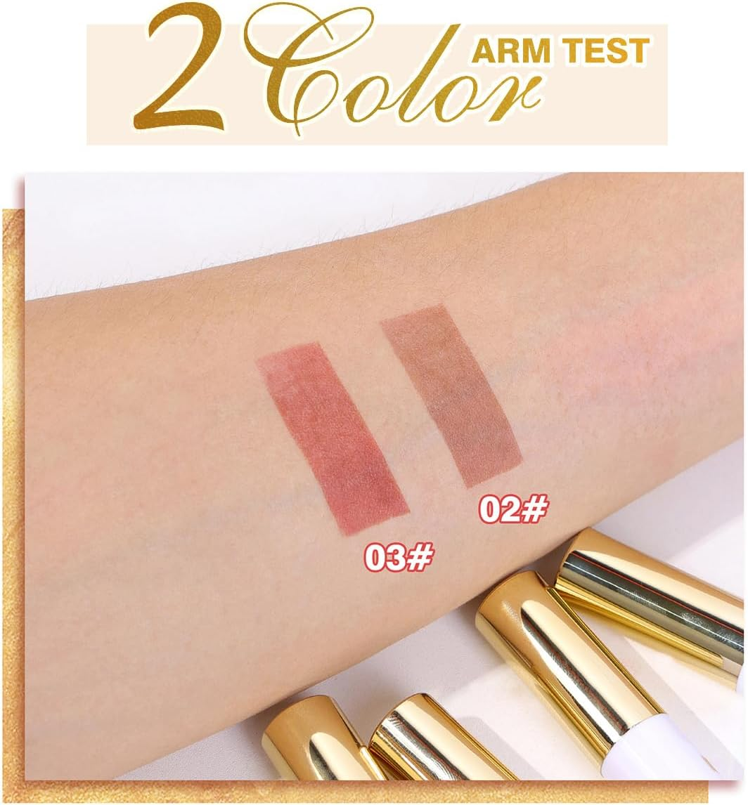 Lip Liner Peel off Lip Stain 24K Gold Wipe off Lip Stain Tattoo Long Lasting Waterproof Lip Tint for Women Girls,Detachable Lip Liner Pencil High-Pigment Lip Color,Smudge & Transfer Proof (02#Coffee) image number 1