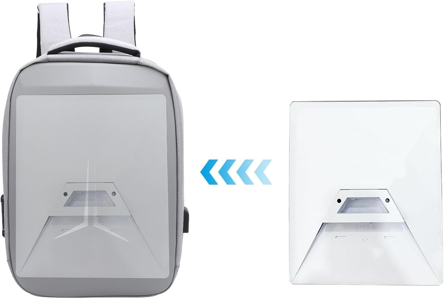 Satellite Dish Router Accessories Storage Bag, Mini Bag with Anti-Theft USB Charging Port, Breathable Laptop Backpack Water Resistant Travel Friendly image number 3