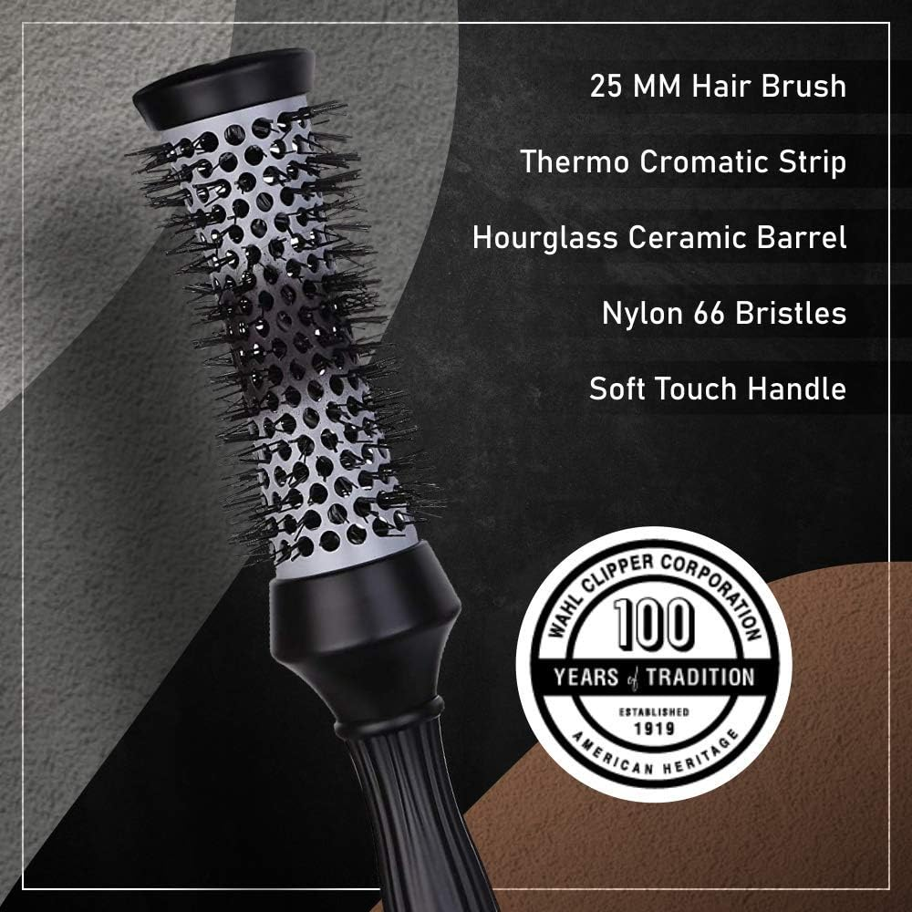 Wahl Ceramic Thermal Hair Brush, 25 Mm Size