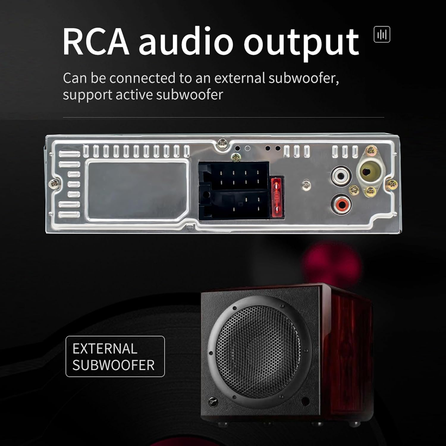 Radio Car Stereo &ndash; Bluetoth Car Audio, Digital Car Receiver | anti Interference Single DIN Head Unit, Hands-Fre Voice Support, Car Music System with USB Playback and Auxx Option image number 6