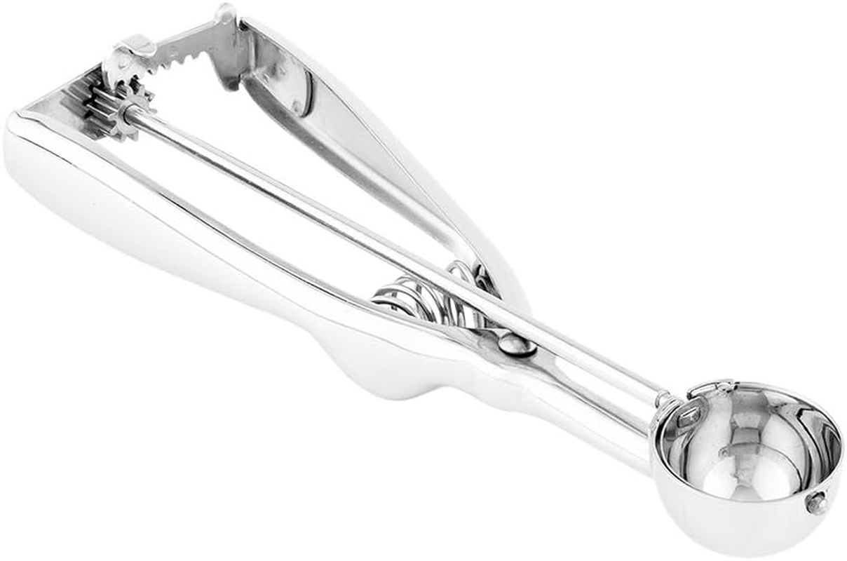 Restaurantware #100 (0.33 Oz) Ice Cream Scoop, Cookie Scoop, Portion Control Scoop - Squeeze Handle for Food Release - Stainless Steel - Met Lux - 1Ct Box image number 1
