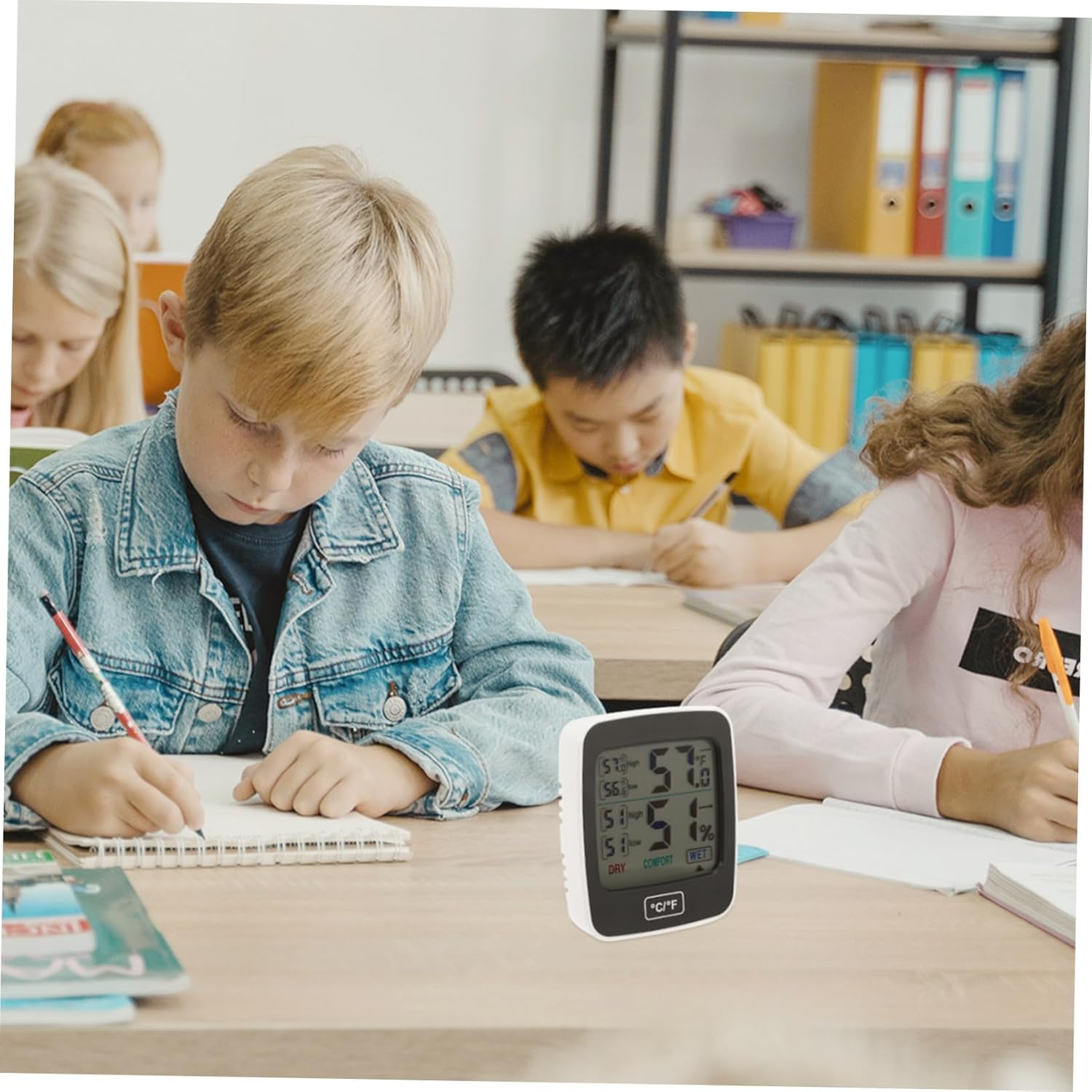 Gadpiparty Digital Hygrometer Thermometer with Large Screen Backlight Indoor Temperature Humidity Monitor for Home Office Basement Multipurpose Accurate Comfort Level Display image number 2