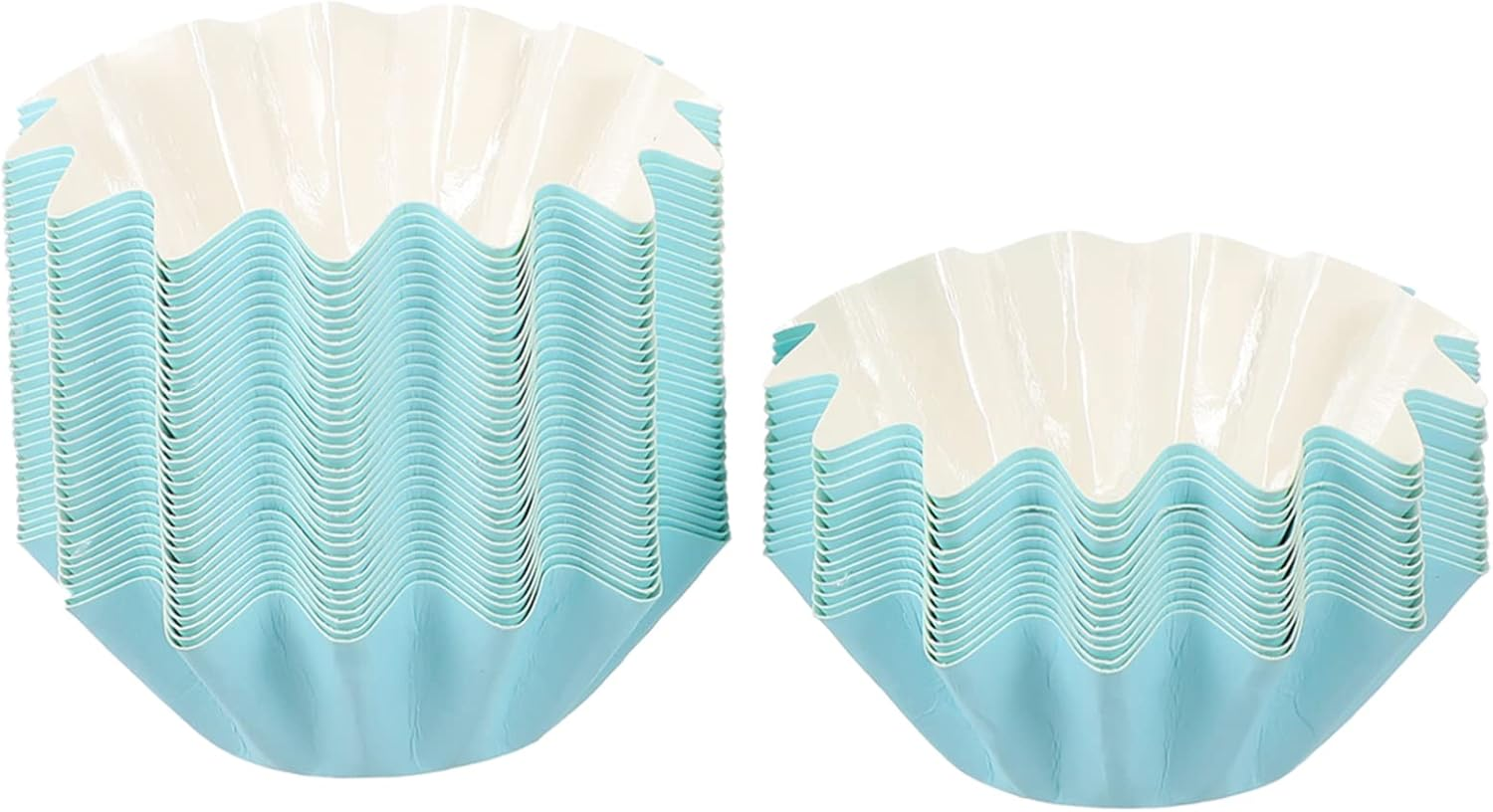 Yardenfun 50Pcs Leakproof Wax Melt Warmer Liners Blue High Temperature Resistant Pet Paper Trays for Home Aromatherapy Wax Melt Cups