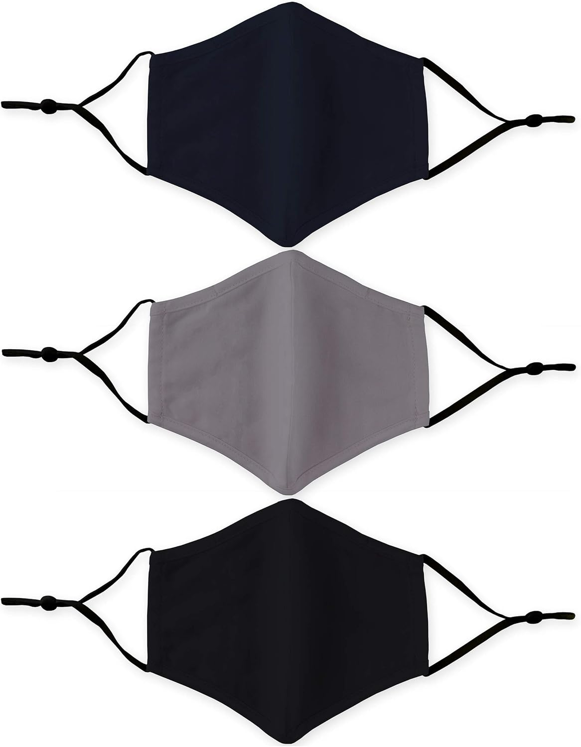 Weddingstar 3 Pack Washable Cloth Face Mask Reusable and Adjustable with Filter Pocket Kids and Adult Sizes image number 7