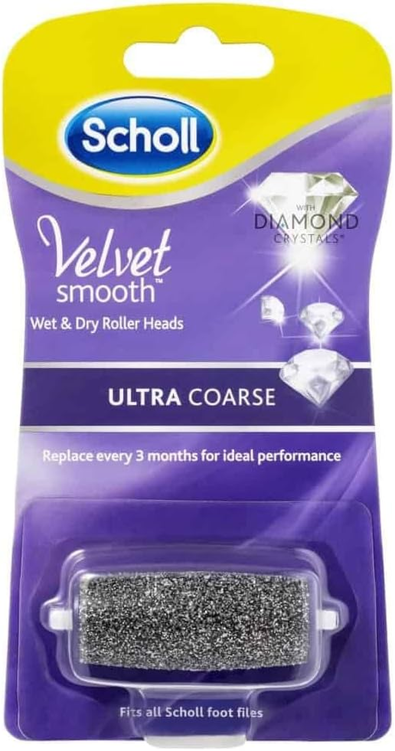 Scholl Velvet Smooth Wet and Dry Roller Heads Ultra Coarse