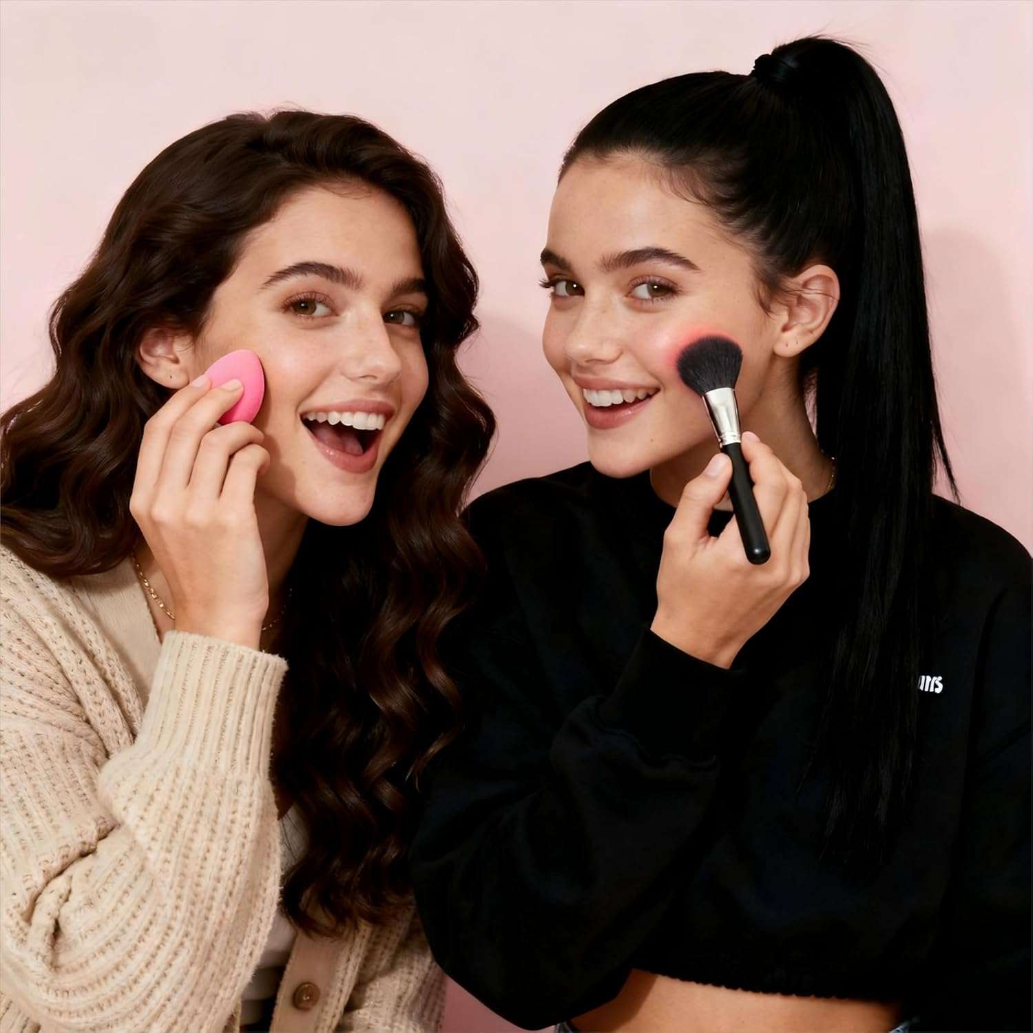 7 Pcs Makeup Sponge Blender Set 5 Shapes Beauty Blender Kit for Liquid Foundation Powder Cream & Sunscreen Latex-Free Cosmetic Applicators with Ergonomic Design image number 1