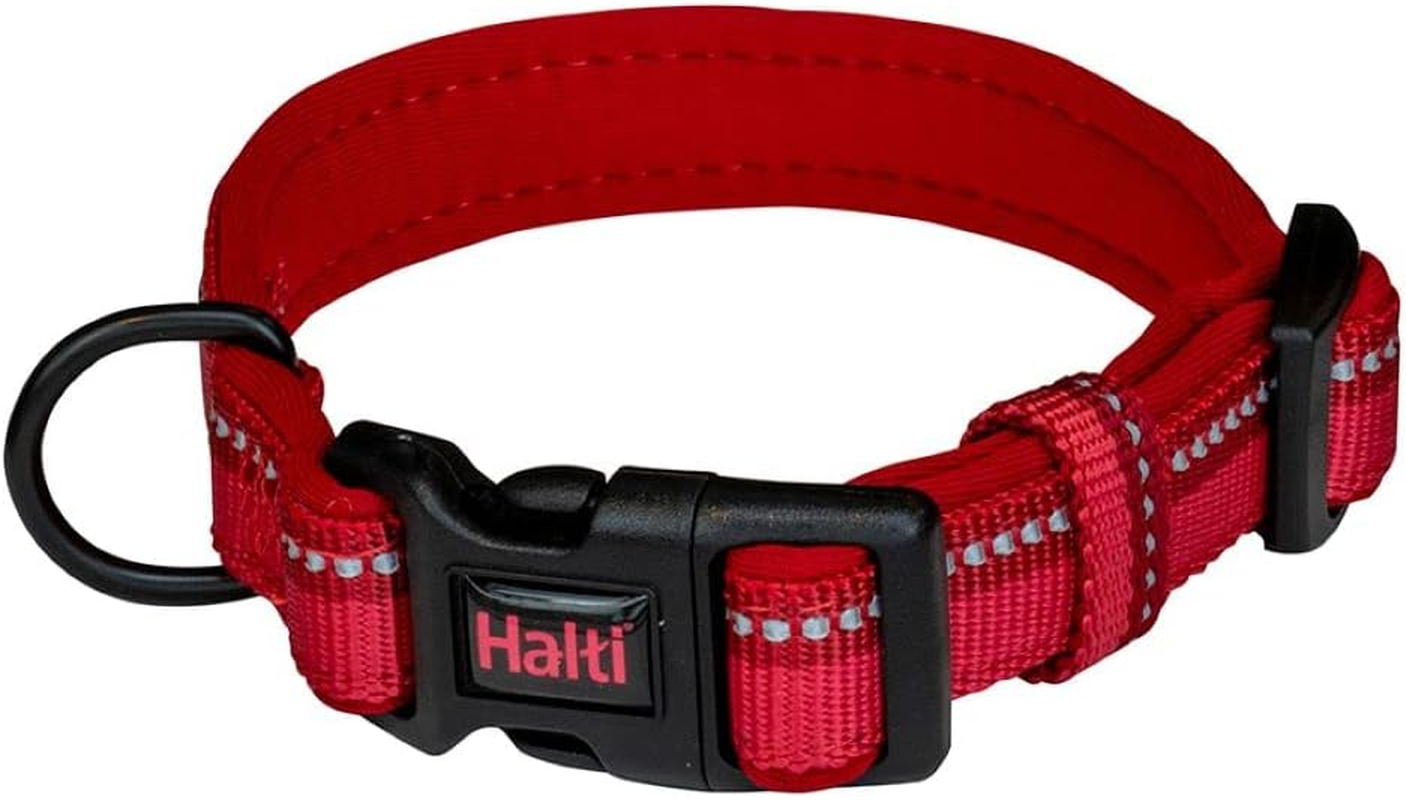 HALTI Comfort Collar - Nylon and Neoprene-Padded Comfy Dog Collar, Reflective, Easy to Fit & Use. Colourful Two-Tone Design, Suitable for Small Dogs and Puppies (Size XS, Black) image number 6