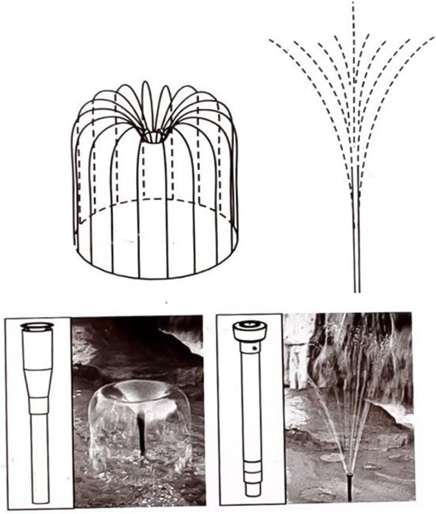 Fountain Nozzle Water Fountain Pump Nozzle Set Water Spray Heads for Garden Pool Pond Sfountain Nozzle Fountain Heads Kit Water Fountain Nozzle Fountain Pump Nozzle Set Water Spray Heads image number 4